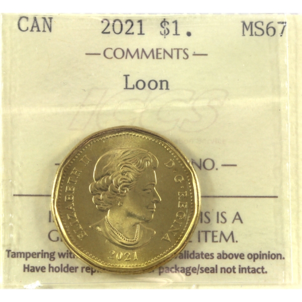 Loon $1 2021 ICCS MS67
