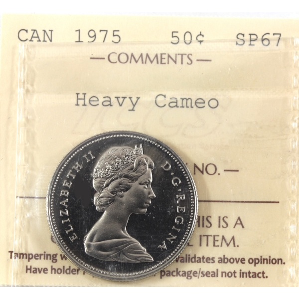 50-cent 1975 ICCS SP67 Heavy Cameo