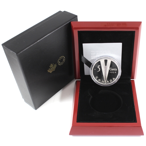 2024 5-cent Lost Designs from the Archives: Emanuel Hahn's Wheat .9999 Fine Silver Coin (Tax Exempt)