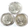 3x 1oz $5 1998-2000 SML .9999 Fine Silver Coins. 3pcs (Tax Exempt)