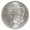 Image 2 : USA Silver 1902 Morgan Dollar UNC+ 