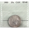 Image 1 : 25-cent 1900 Prestige Certified EF40