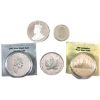 Image 2 : 3.5oz (approx.) Lot Total! Mixed Lot of Canadian Pure Silver Rounds. 5pcs. (Tax Exempt)