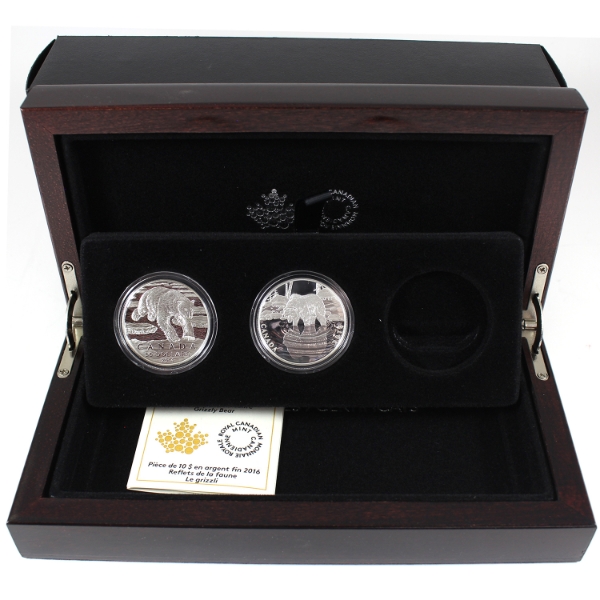 2016 $10 Reflections of Wildlife Coin Set in Deluxe Case (Tax Exempt)