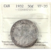 Image 1 : 50-cent 1932 ICCS VF20