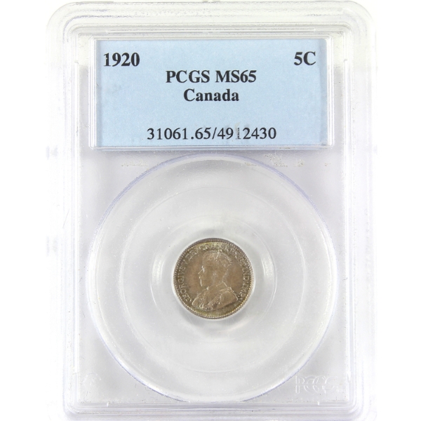 5-cent 1920 PCGS MS65