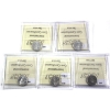 Image 2 : 10-cent 1963, 1964, 1965, 1968 Nickel & 1969 Small Date ICCS PL66 Heavy Cameo. 5pcs.