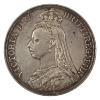 Image 2 : Great Britain Silver 1887 Crown EF-AU