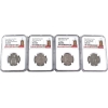 Image 1 : Group Lot of Great Britain 2019 10 Pence 'Great British Coin Hunt' NGC MS63 Deep Proof Like. 4pcs.