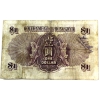 Image 2 : Hong Kong 1935 Pick #311 $1 Note, Fine (Damaged)