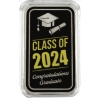 Image 1 : 1oz APMEX Colourized Class of 2024 .999 Fine Silver Bar (Tax Exempt)