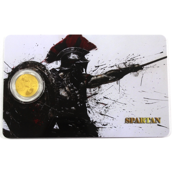 1/1000oz Liberia 2026 $12 Spartan .9999 Fine Gold Coin (Tax Exempt)