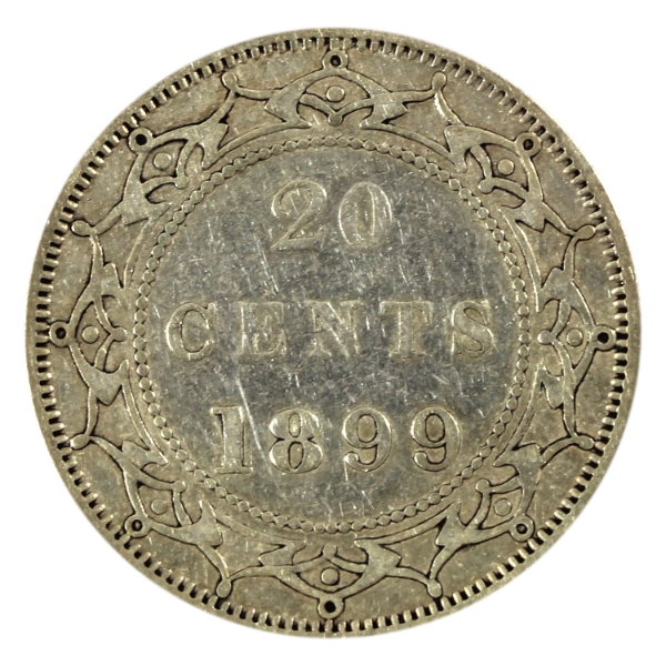Newfoundland 20-cent 1899 Large 99 VF-EF