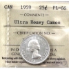Image 1 : 25-cent 1959 ICCS PL66 Ultra Heavy Cameo