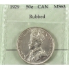 Image 1 : 50-cent 1929 Prestige MS63 (Rubbed)