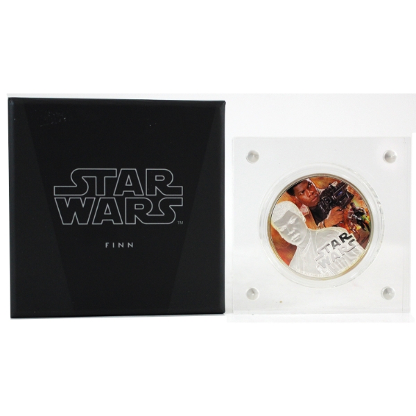 Niue 2016 $2 Star Wars: The Force Awakens - Finn 1oz Fine Silver Coin (Tax Exempt)
