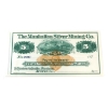 Image 8 : Manhattan Silver Mining Co 1870's Austin, NV Legacy CUNC64 to GEM UNC66 Remainder Banknotes. 4pcs. 