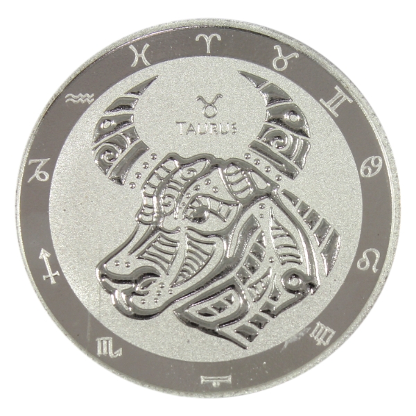 1oz Tokelau 2022 $5 Zodiac Signs - Taurus .999 Fine Silver Round (Tax Exempt)