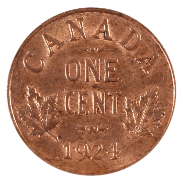 1-cent 1924 BU (Scratched)
