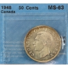 Image 1 : 50-cent 1948 CCCS MS63