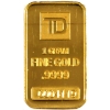 Image 1 : 1g Gold TD Bank .9999 Fine Gold Bar (Tax Exempt)