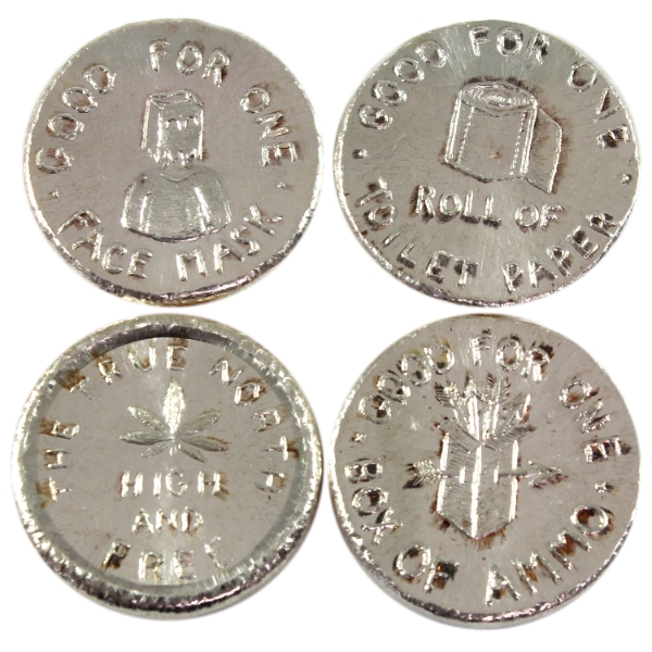 4x 1oz Beaver Bullion .999 Fine Silver Rounds. 4pcs (Tax Exempt)