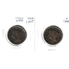 Image 1 : USA 1846 1-cent Small Date VG-F (impaired) & 1848 One Cent F (impaired). 2pcs.