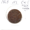 Image 1 : USA 1863 Trade And Commerce Copper Hard Times Token, 26mm