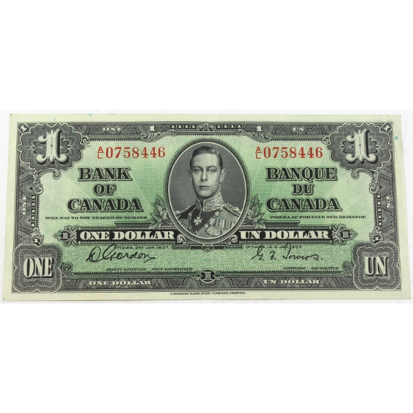 BC-21c 1937 $1 EF-AU Coyne-Towers SN: A/L0758446