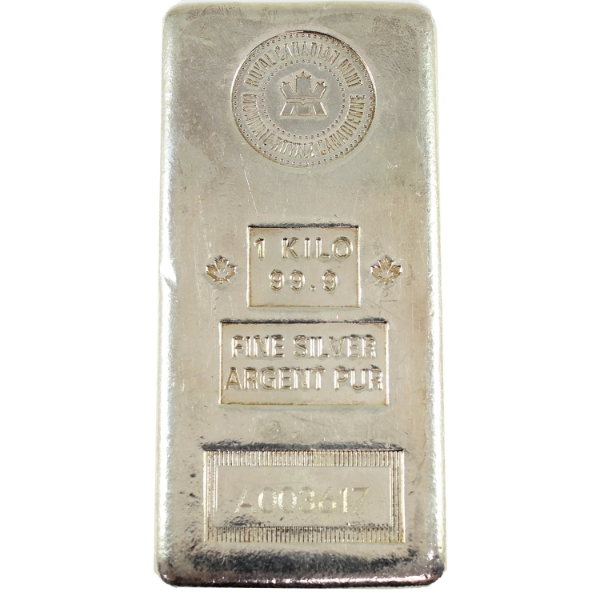 Kilo RCM .999 Silver Bar, SN: A003617 (Tax Exempt)