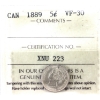 Image 1 : 5-cent 1889 ICCS VF30