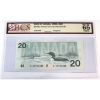 Image 1 : BC-58a 1991 $20 BCS GEM UNC65 Original Thiessen-Crow EIJ without Serifs Changeover SN: EIJ3943588