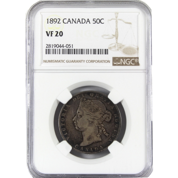 50-cent 1892 Obv 4 NGC VF20