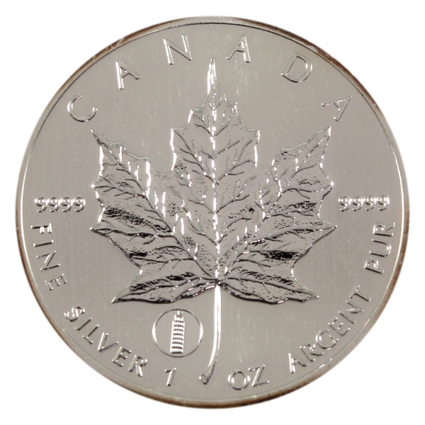 1oz 2012 $5 SML Leaning Tower of Pisa Privy .9999 Fine Silver in Red Velvet Box (Tax Exempt)