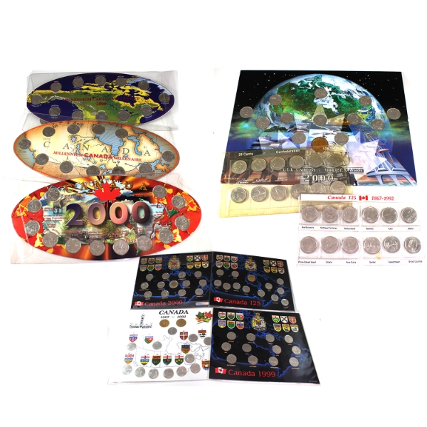 Bulk Collection of 10x Assorted 1992-2000 Coin Sets. 10 Sets