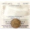 Image 1 : Newfoundland Gold $2 1872 ICCS EF40