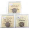 Image 2 : 5-cent 1980, 1981, & 1983 ICCS MS65. 3pcs.