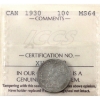 Image 1 : 10-cent 1930 ICCS MS64
