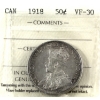 Image 1 : 50-cent 1918 ICCS VF30
