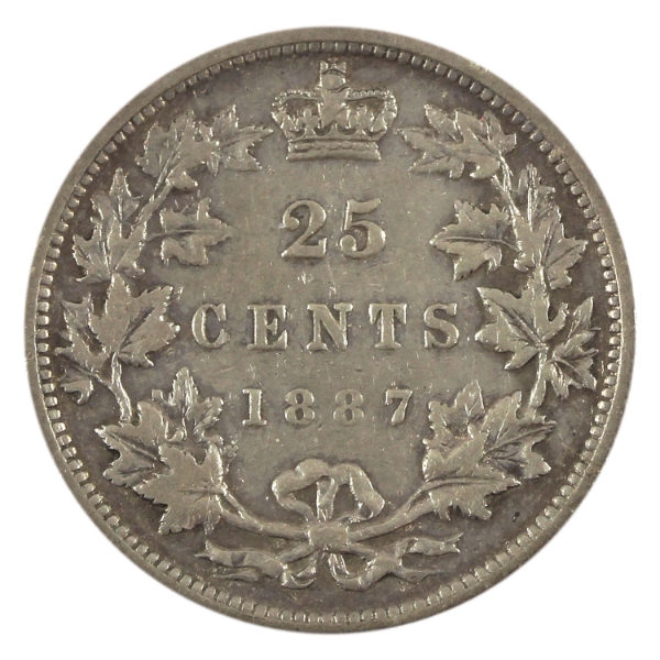25-cent 1887 Very Fine