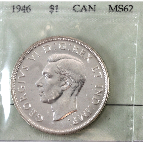 Silver $1 1946 Prestige Certified MS62
