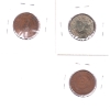 Image 2 : USA 2-cent 1865 VF-EF (corrosion), 1869 VG (impaired) & 1870 G (impaired). 3pcs.