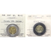 Image 1 : $2 2017 Canada 150; Colour & 2022 Black Ring ICCS MS65. 2pcs