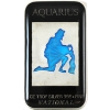 Image 1 : 1oz National Zodiac Series - Aquarius .999+ Fine Silver Bar with Beautiful Coloured Enameling!