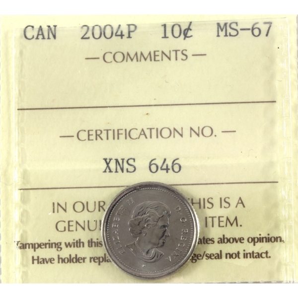 10-cent 2004P ICCS MS67