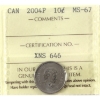 Image 1 : 10-cent 2004P ICCS MS67