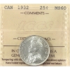 Image 1 : 25-cent 1932 ICCS MS60