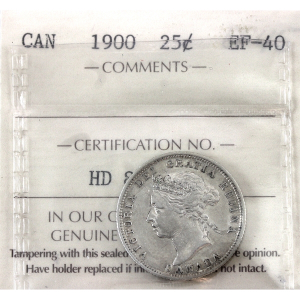 25-cent 1900 ICCS EF40