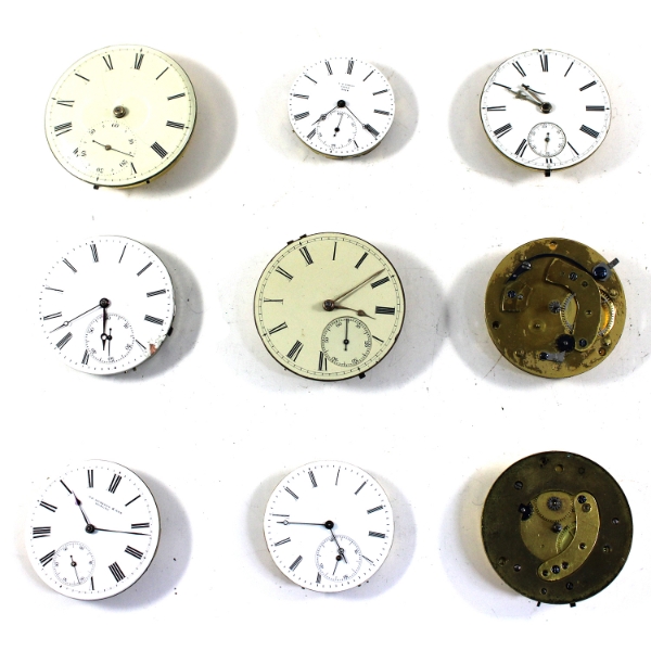 Swiss & English Pocket Watch Movement Assemblies