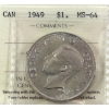 Image 1 : Silver $1 1949 ICCS MS64